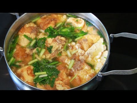 เมนูอาหารง่ายๆ ไข่น้ำ สูตรอาหารแกงจืดไข่น้ำ Omelet soup เมนูไข่ง่ายๆ