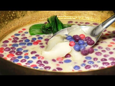 สูตรเบเกอรี่ & ขนม บัวลอยไข่หวานมะพร้าวอ่อน สีจากธรรมชาติ