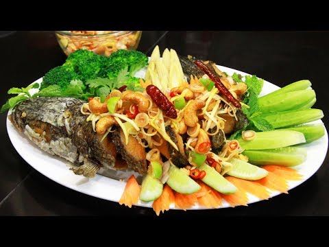 ปลาช่อนลุยสวน เมนูอาหารอร่อย สูตรอาหารทำเองได้ง่ายๆ แบบร้านอาหาร