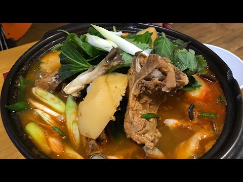 สูตรอาหารเกาหลี คัมจาทัง ซุปกระดูกเล้งมันฝรั่ง เมนูอาหารแบบง่ายๆ( 감자탕 )