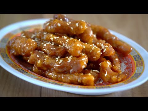 หมูทอดเปรี้ยวหวาน โรยงาคั่ว เมนูอาหารจีนง่ายๆ สูตรอาหารอร่อย