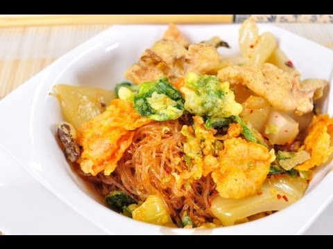 วุ้นเส้นผัดสามรสเจ (เมนูอาหารเจ) สูตรอาหารเจอร่อยๆ