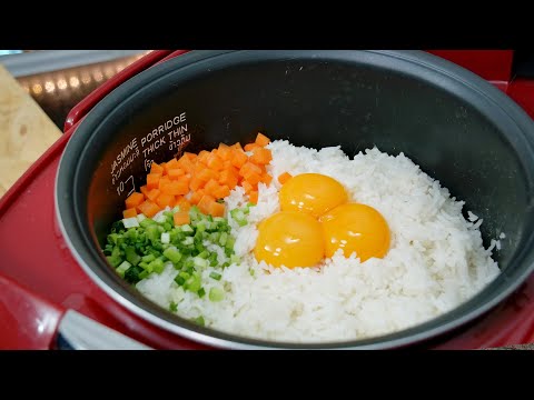 ข้าวผัดไข่หม้อหุงข้าว ทำกินชิล ๆ เมนูอาหารสไตล์เด็กหอ สูตรอาหารอร่อย