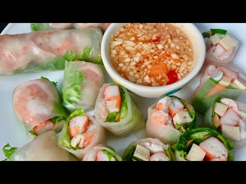 ปอเปี๊ยะสดเวียดนาม และน้ำจิ้มเวียดนามแท้ เมนูอาหารอร่อยพุงกาง สูตรอาหารง่ายๆ